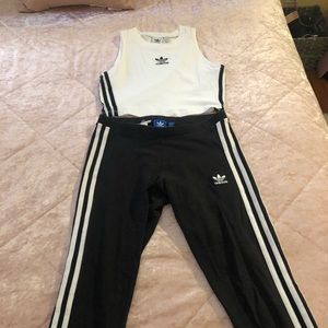 Adidas Set, leggings and crop top